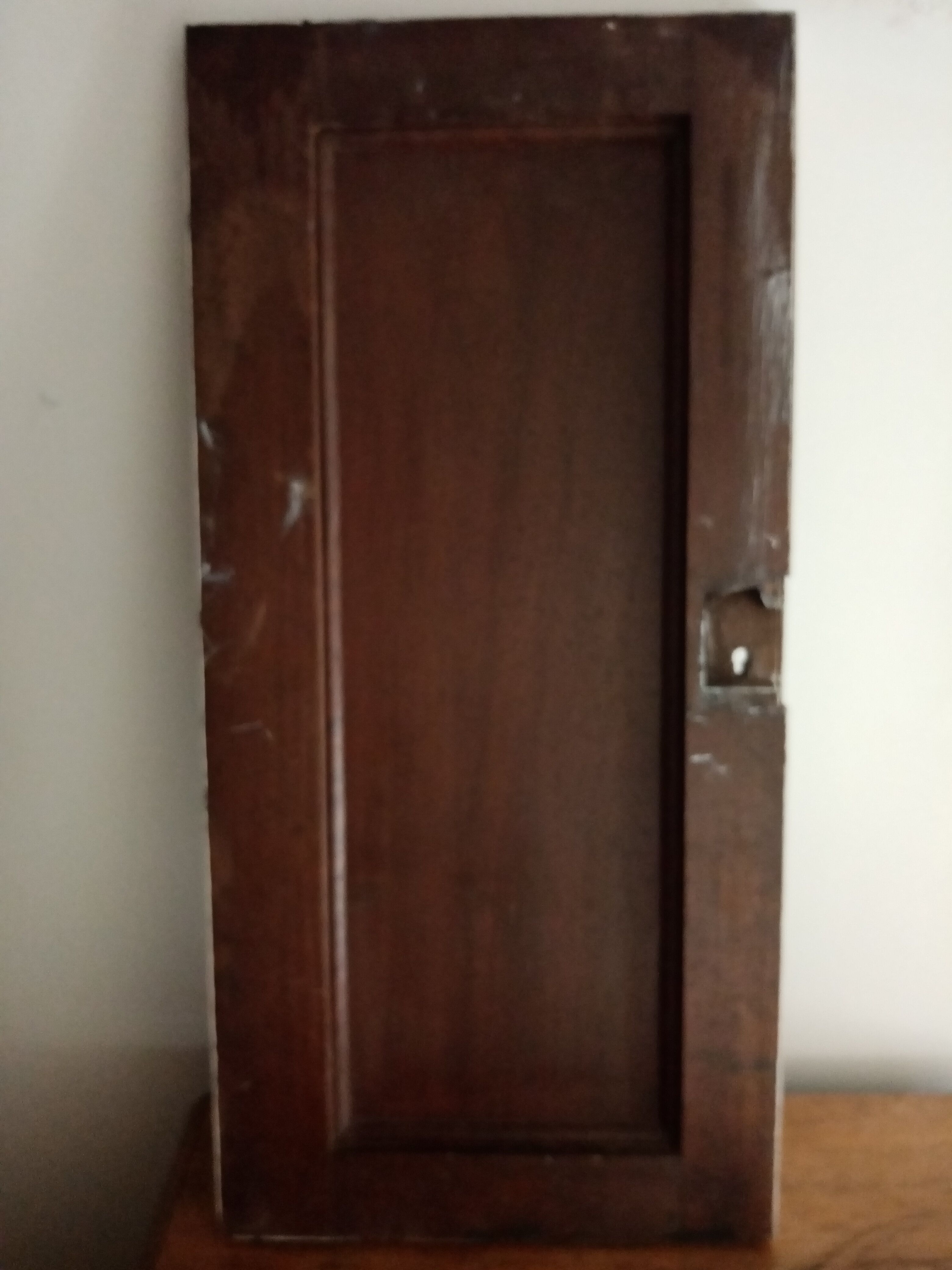 Old patinated door decorative wood room