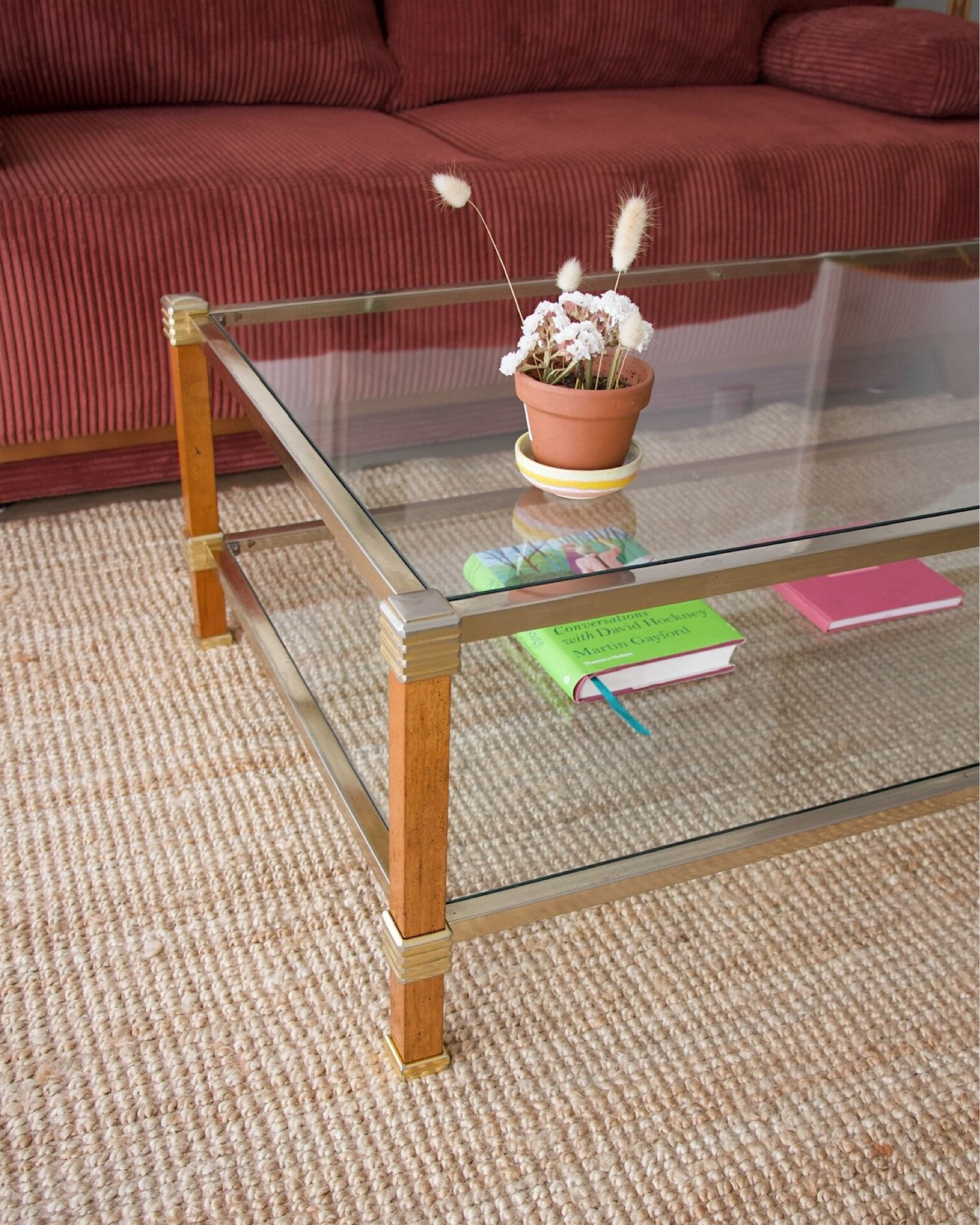 1970s double-top coffee table