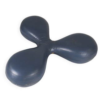 Leather Pouf by Lowie Vermeersch for Durlet, Belgium 1999