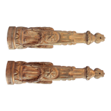2 ornements de piètements meubles en bronze