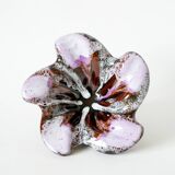 Vide-poche  / coupe en céramique étoile violet lilas et marron 1970