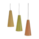 Lot de 3 suspensions Rhodoid Rotaflex, 1950