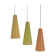 Lot de 3 suspensions Rhodoid Rotaflex, 1950