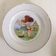 Lunéville children's "talking" dessert plates