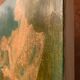 Oil on wood carried woman Versailles