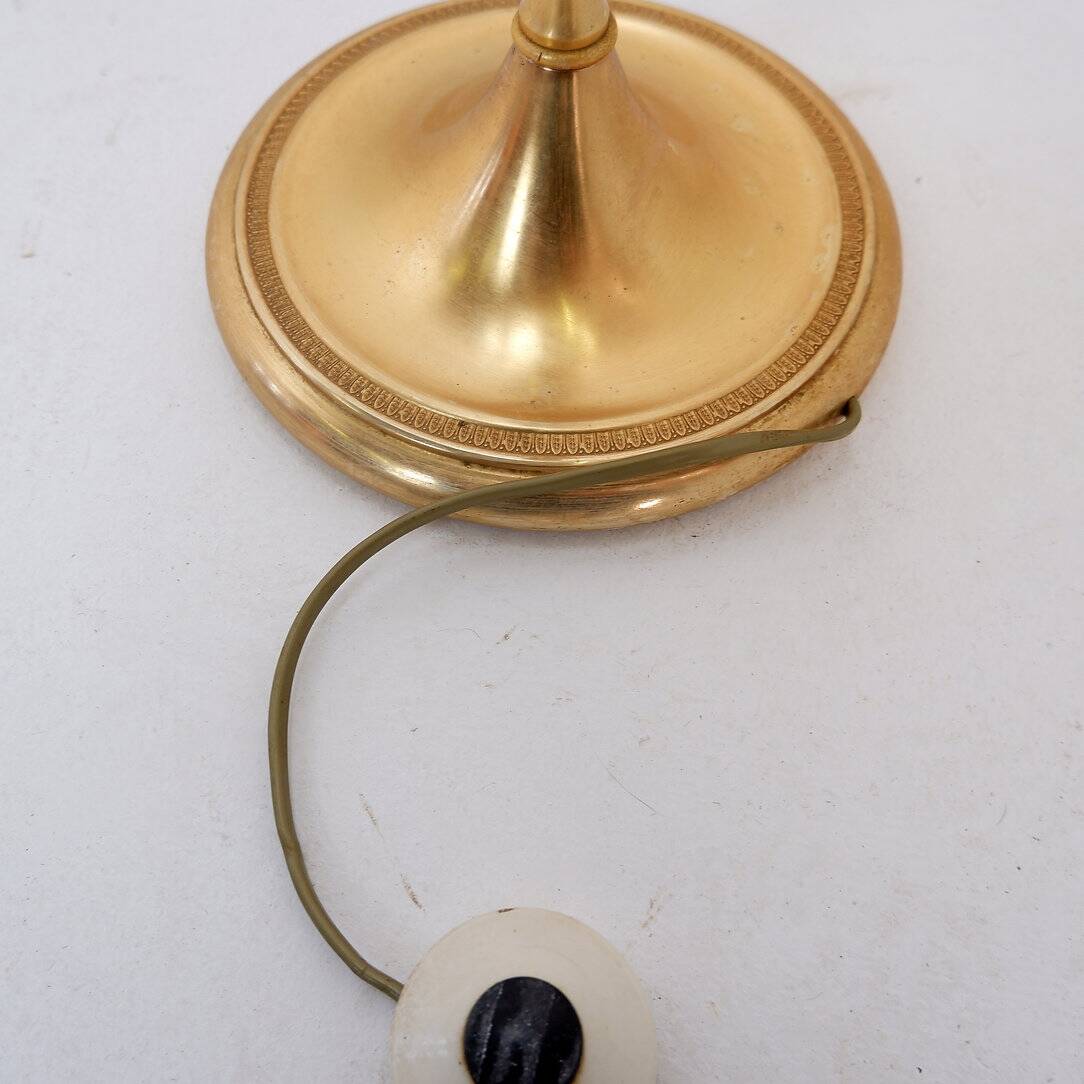 Pineapple Brass Floor Lamp in the Style of Maison Charles, Circa 1970