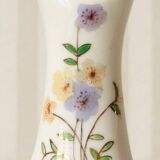 Baguier soliflore en porcelaine main tatouée fleurs