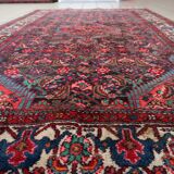 Handmade vintage Persian Malayer rug 129cm x 219cm 1960s
