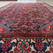 Handmade vintage Persian Malayer rug 129cm x 219cm 1960s