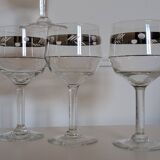 Verres à pied art déco