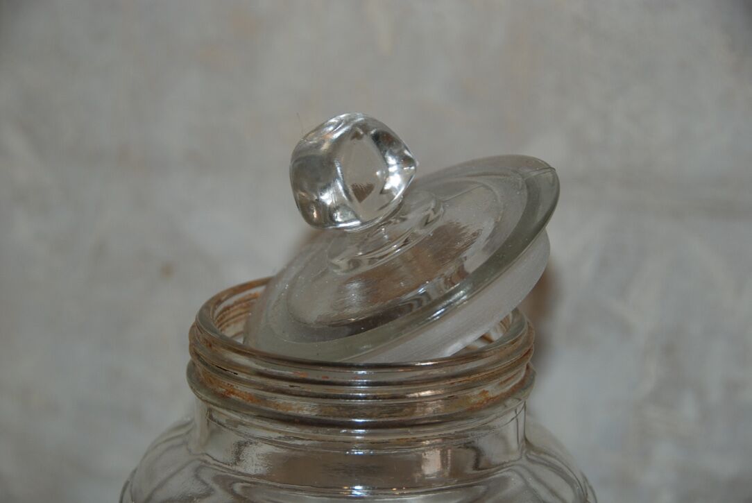 Big old glass candy jars for jar