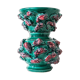 Vase en céramique barbotine années 50. Vase en céramique art déco.