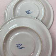 Service blanc et vert vintage