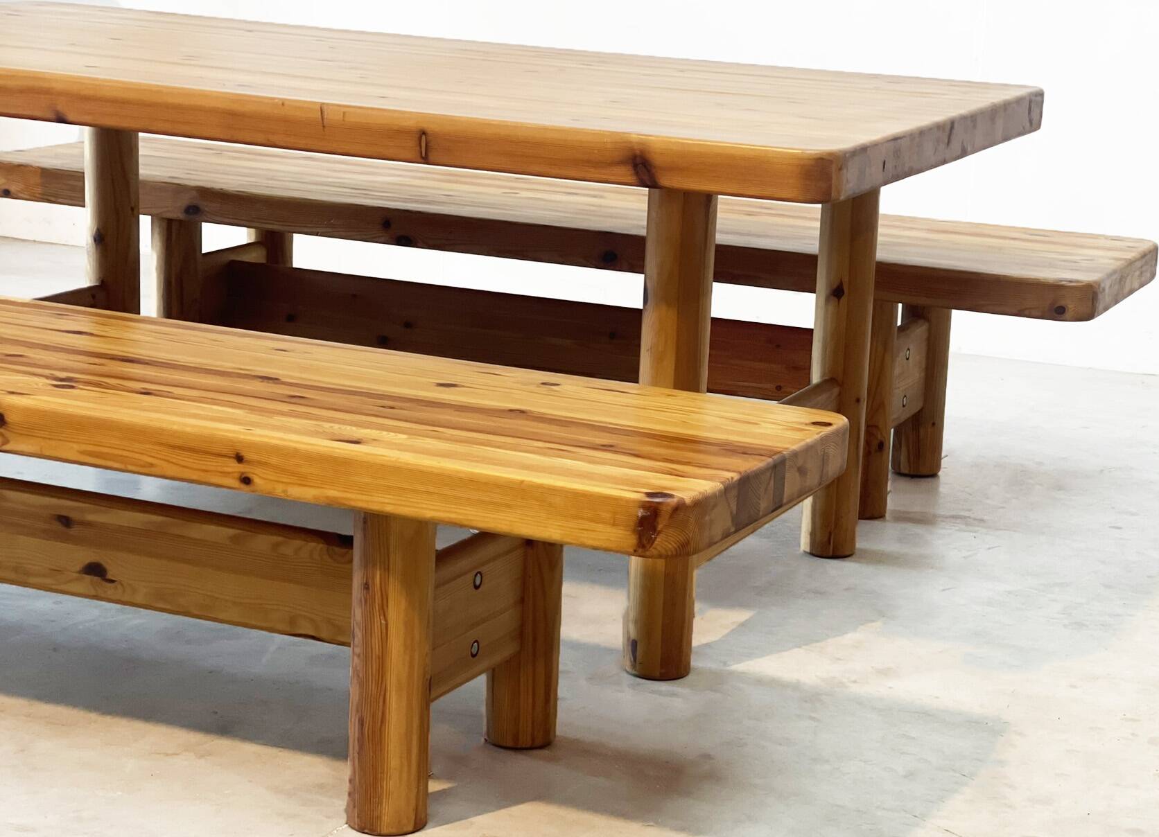 Pine dining set by Knud Friis & Elmar Moltke Nielsen for Friis & Moltke