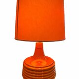 Vintage orange ceramic lamp