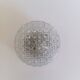 Vintage round ceiling light - Moulded glass - 1960