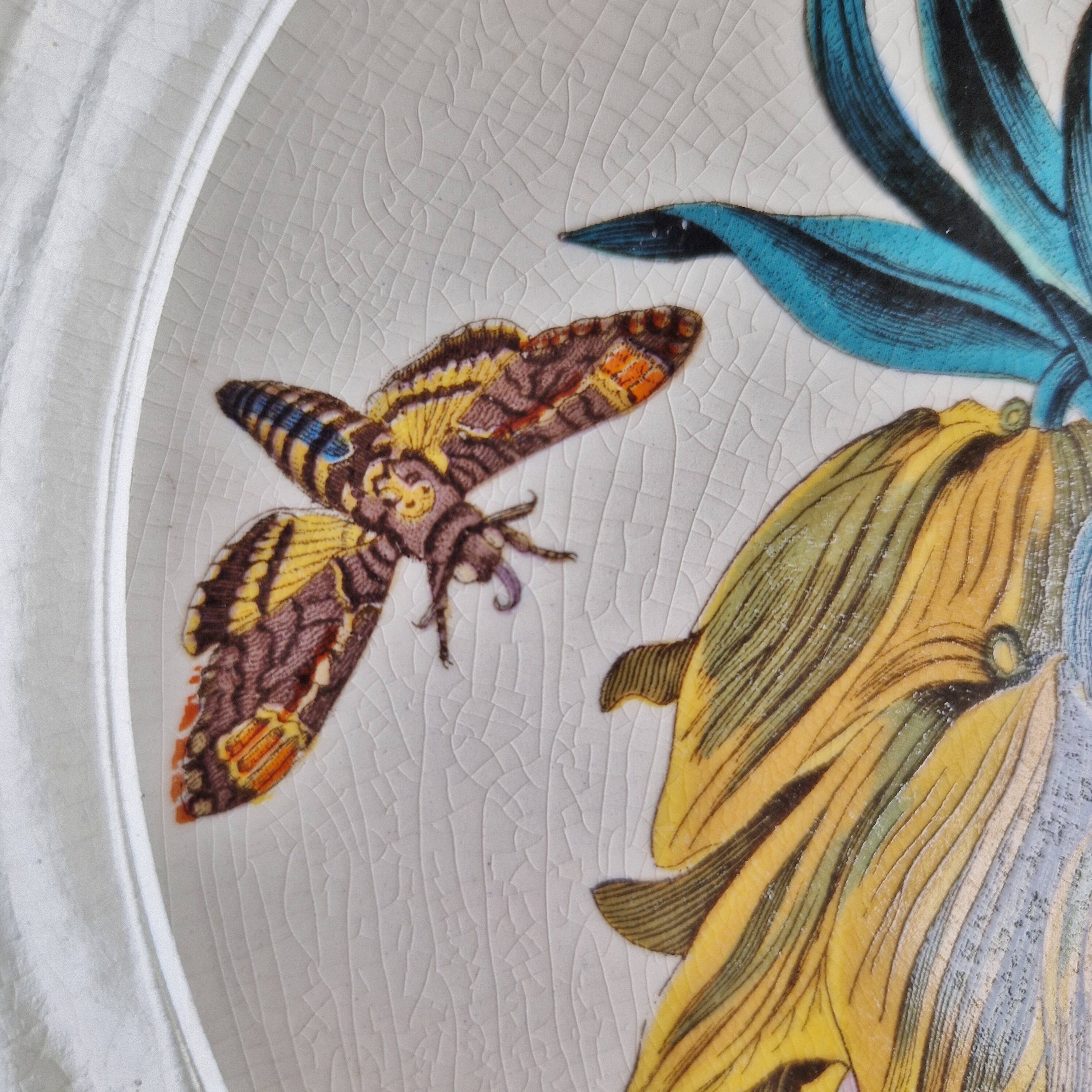 Large Portmeirion England Botanical Garden Series Fritillaria Design Plate