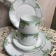Set of 2 antique porcelain chocolate services.