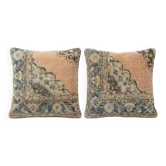 Set of 2 vintage Turkish cushion covers 61x61 cm