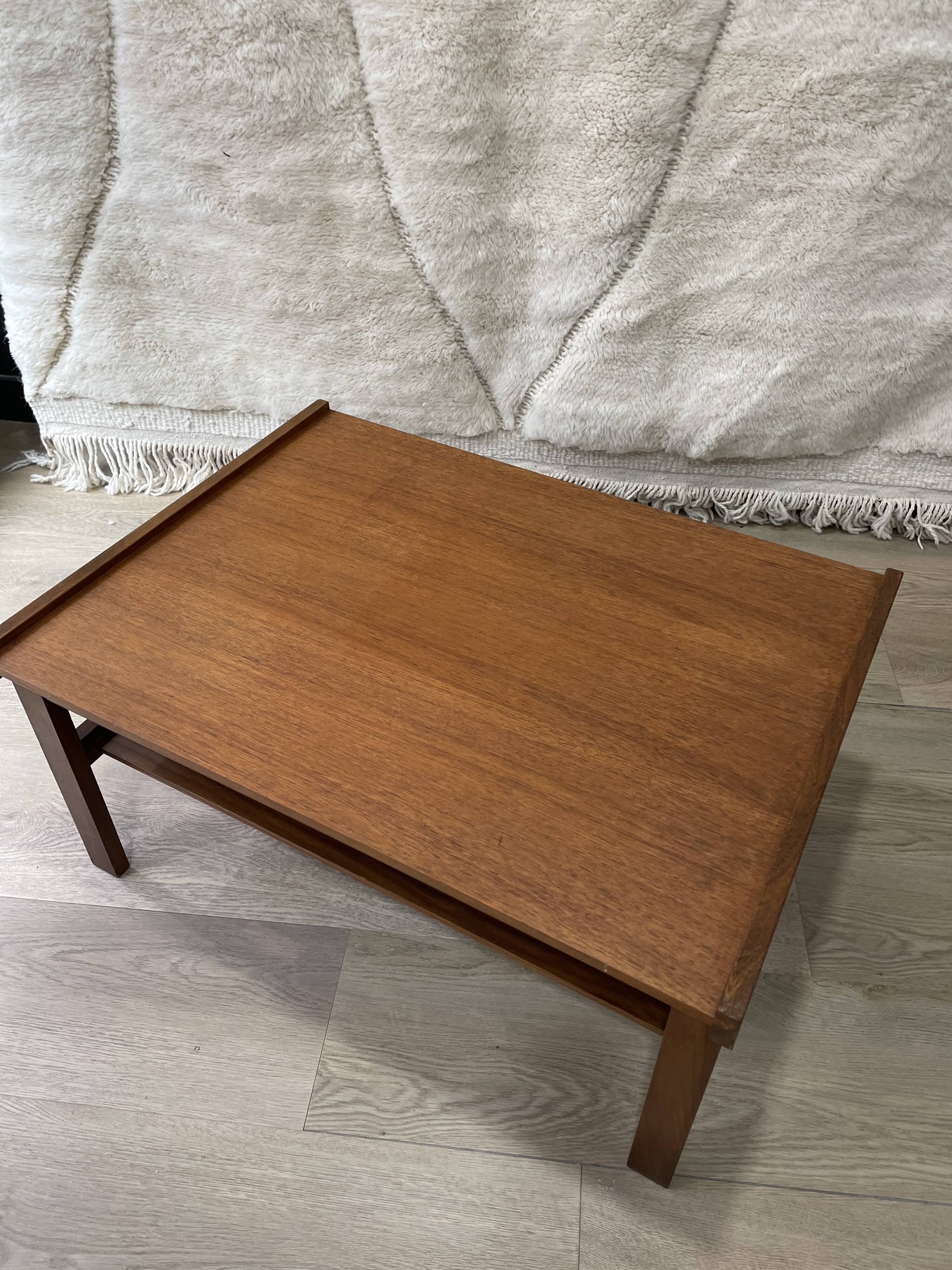 Scandinavian teak coffee table 50s