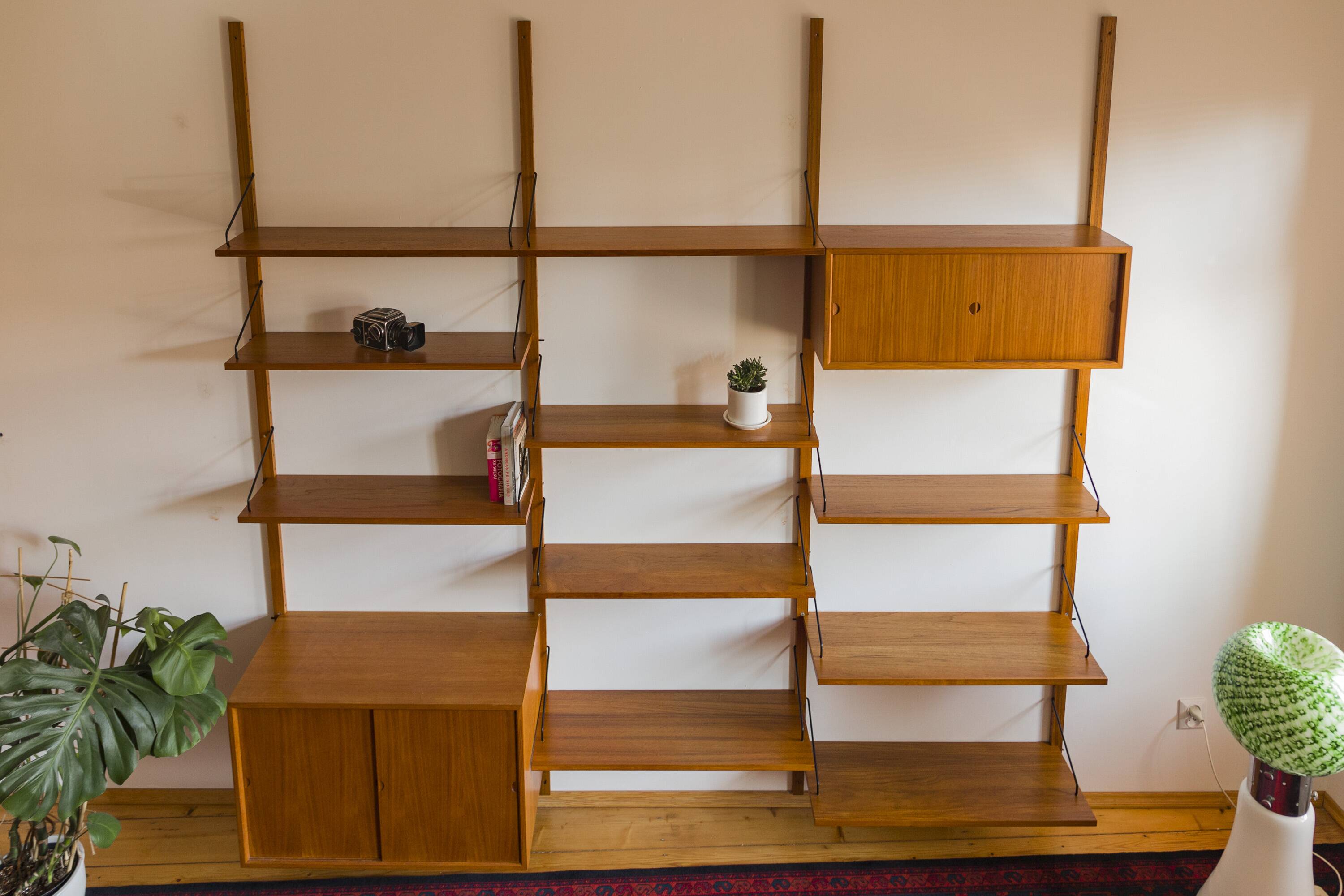 Modular Wall Shelving System by Poul Cadovius for Cado, 1960s