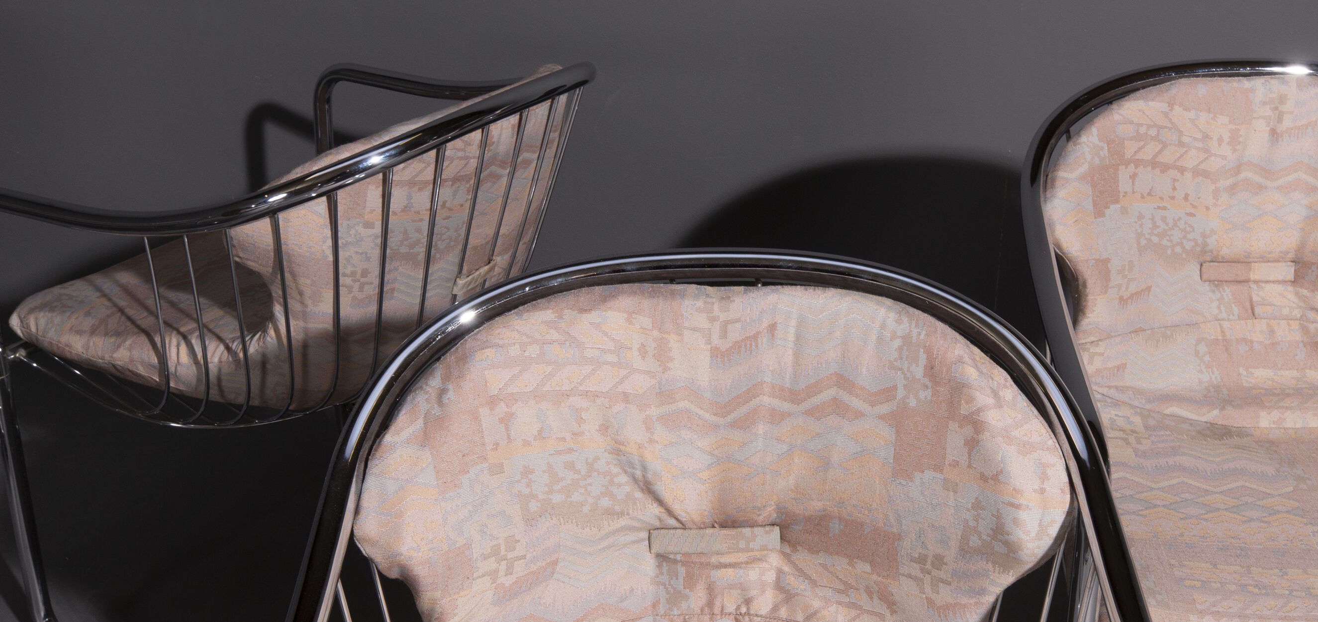 Set of 8 Gastone Rinaldi dining chairs, 70's