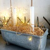 Pair of stainless steel planters