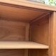 Armoire parisienne penderie porte coulissante chêne brut massif 1960