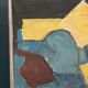 Swedish Oil on Canvas – “Abstract Composition” – Dated 1966 – Vintage
