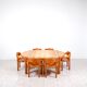Set of 6 solid pinewood armchairs by Rainer Daumiller for Hirtshals Sawmill