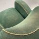 Fauteuil Art déco danois en mohair vert, années 1930-1940