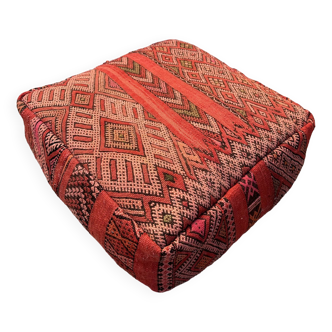 Moroccan Pouf, Moroccan Berber Kilim Pouf