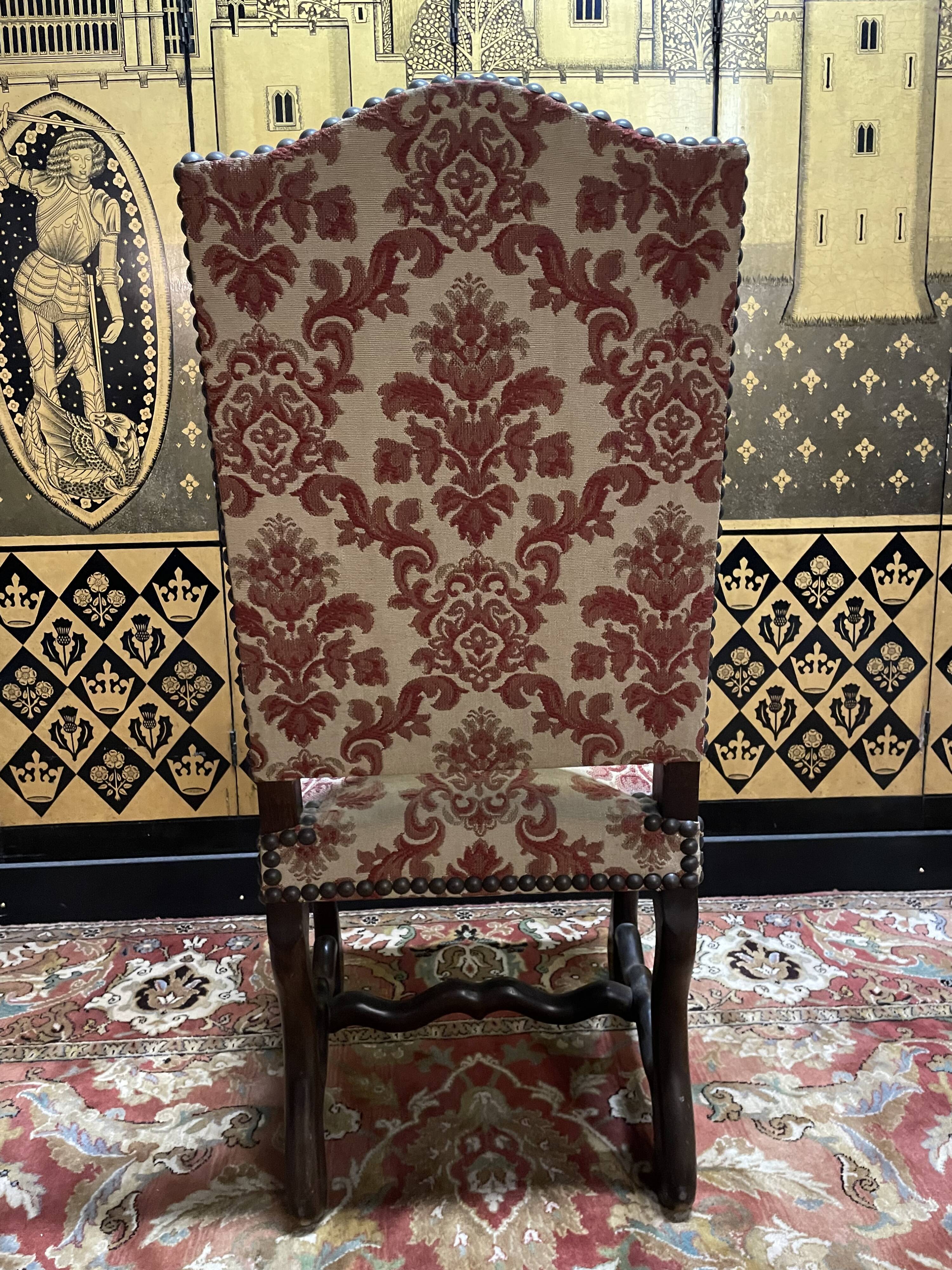 Set of 4 Louis XIII "Sheep bone" chairs