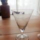 Set of 3 stemmed glasses, foliage design