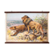 Poster "Lion" educational board painted by K. Wagner and published by Meinhold & Söhne 1891