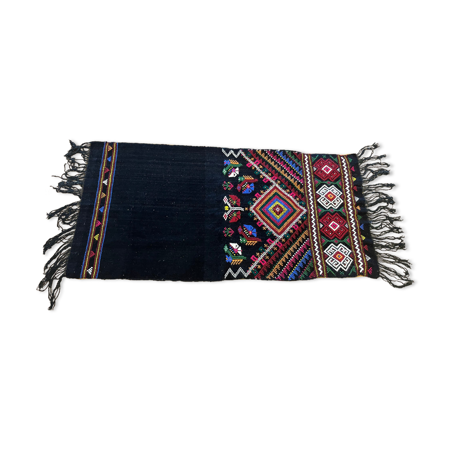 Old anatolian rug for sofa