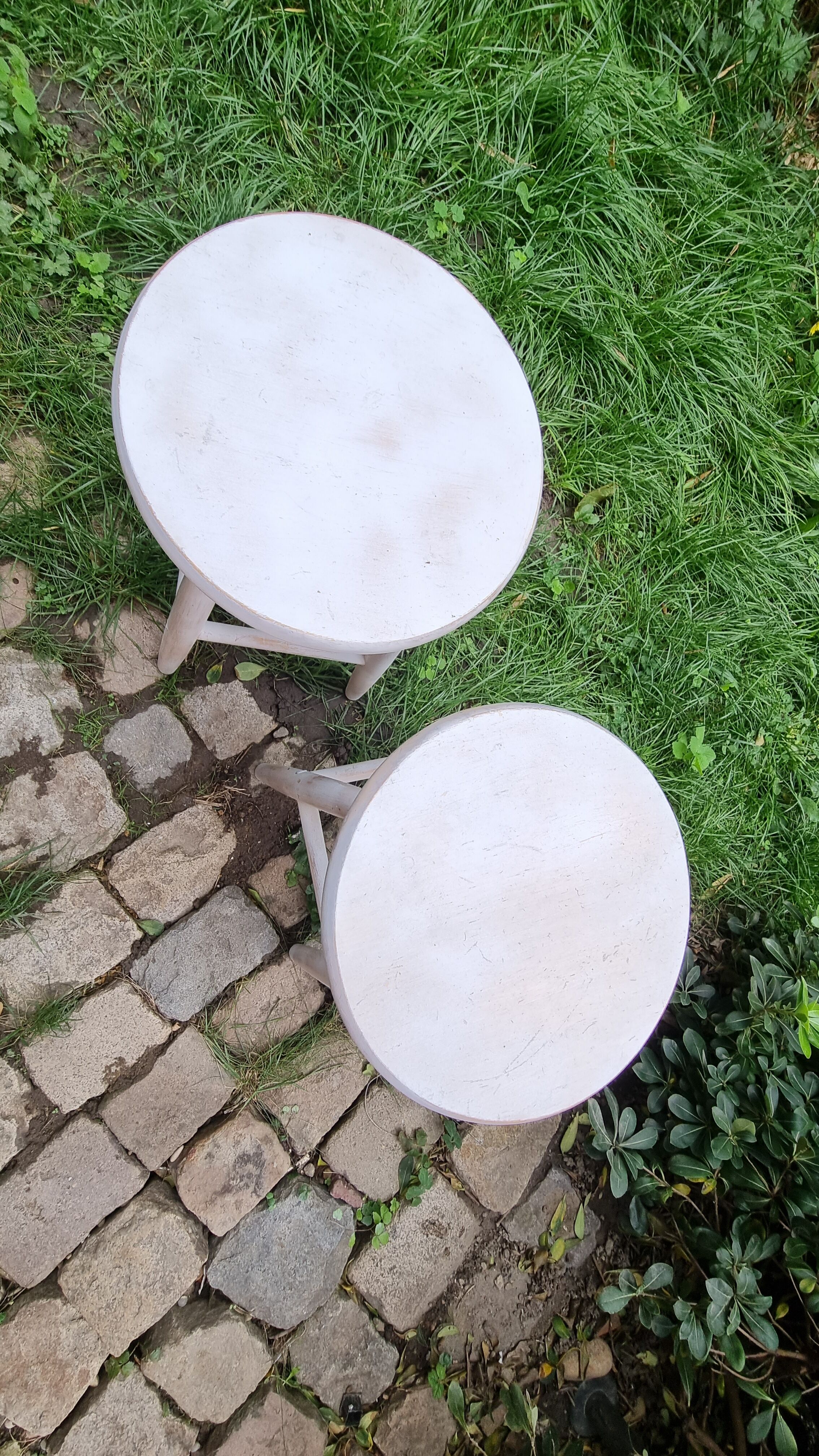 Pair of wooden stools