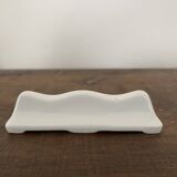 Vintage knife holders of 12, in white wave-shaped porcelain