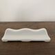 Vintage knife holders of 12, in white wave-shaped porcelain