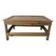 old small bamboo bench vintage step