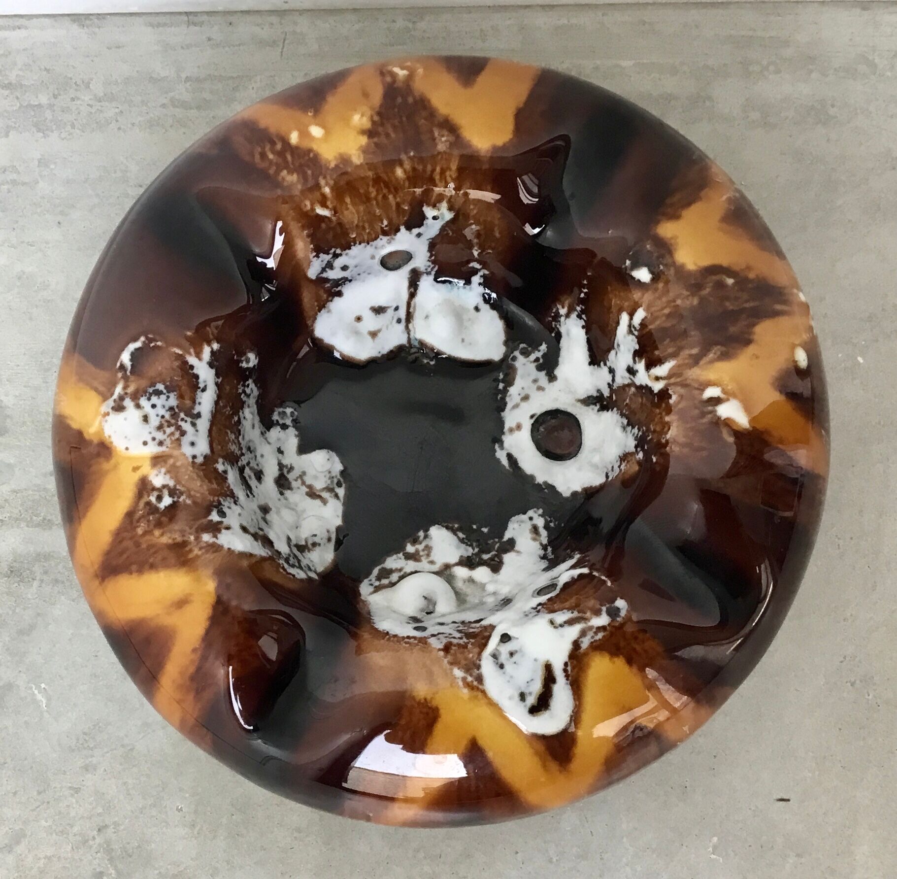 Ceramic ashtray signed Vallauris - 1960