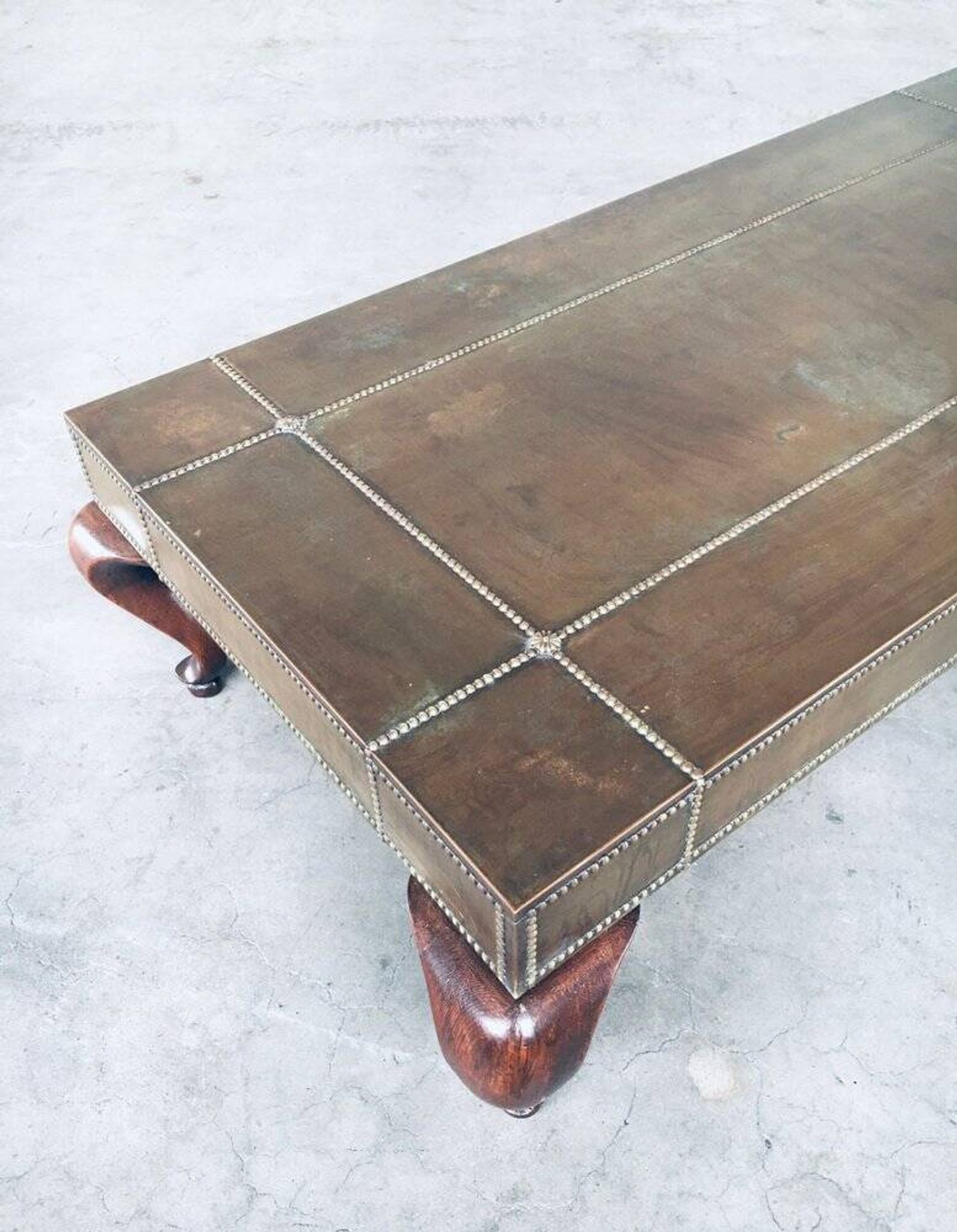 Brass Coffee Table, France, 1960s