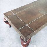 Brass coffee table, France, 1960s