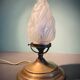 Art Deco flame lamp with frosted glass from 1920-1930.