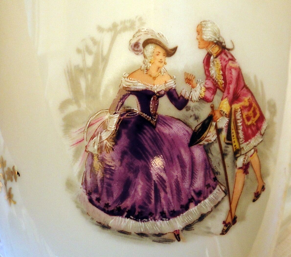 Service a cafe porcelaine fine ch r France