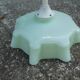 Suspension of old lampshade in opaline mint