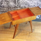 Vintage sewing furniture sliding panels