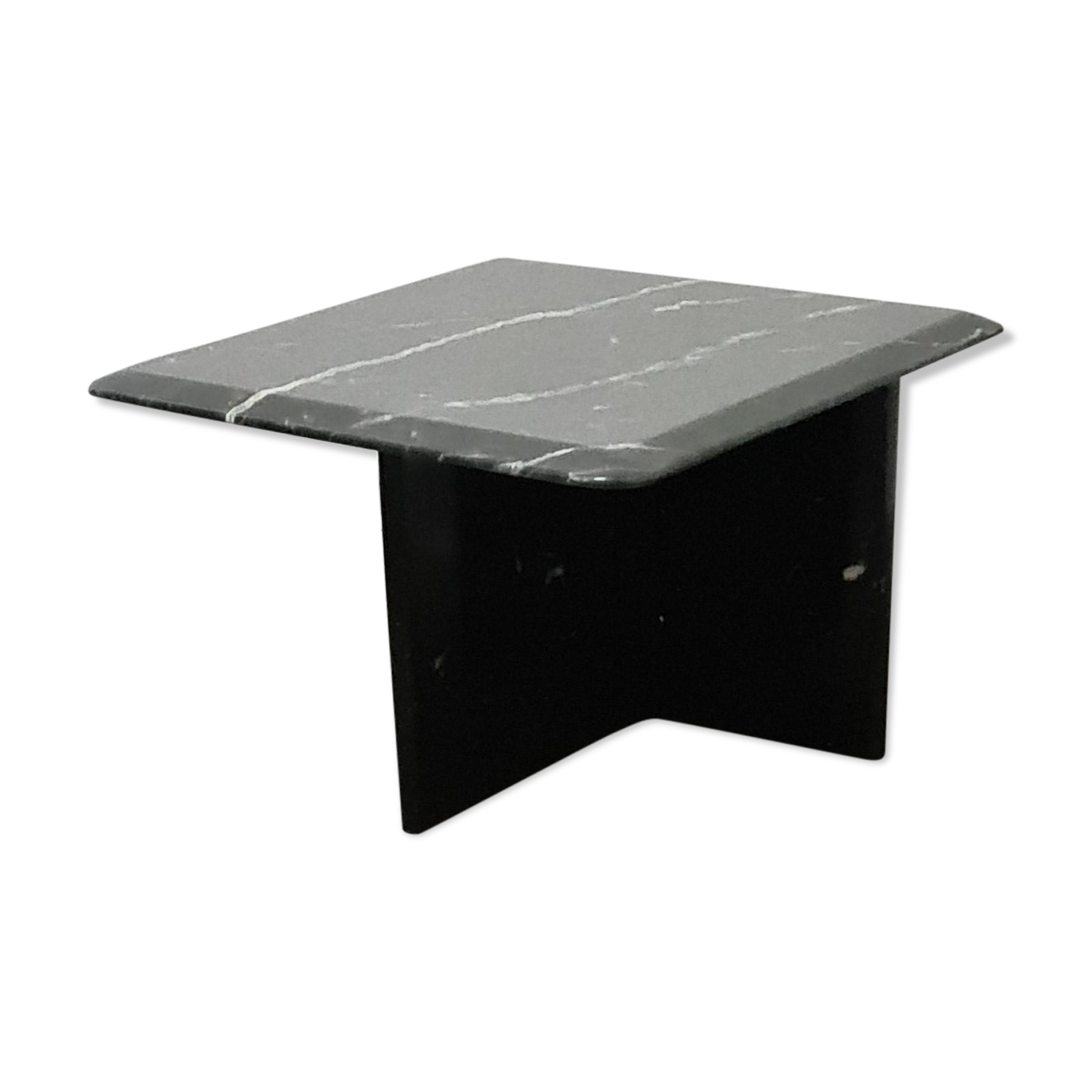 Vintage Black marbel side tabel