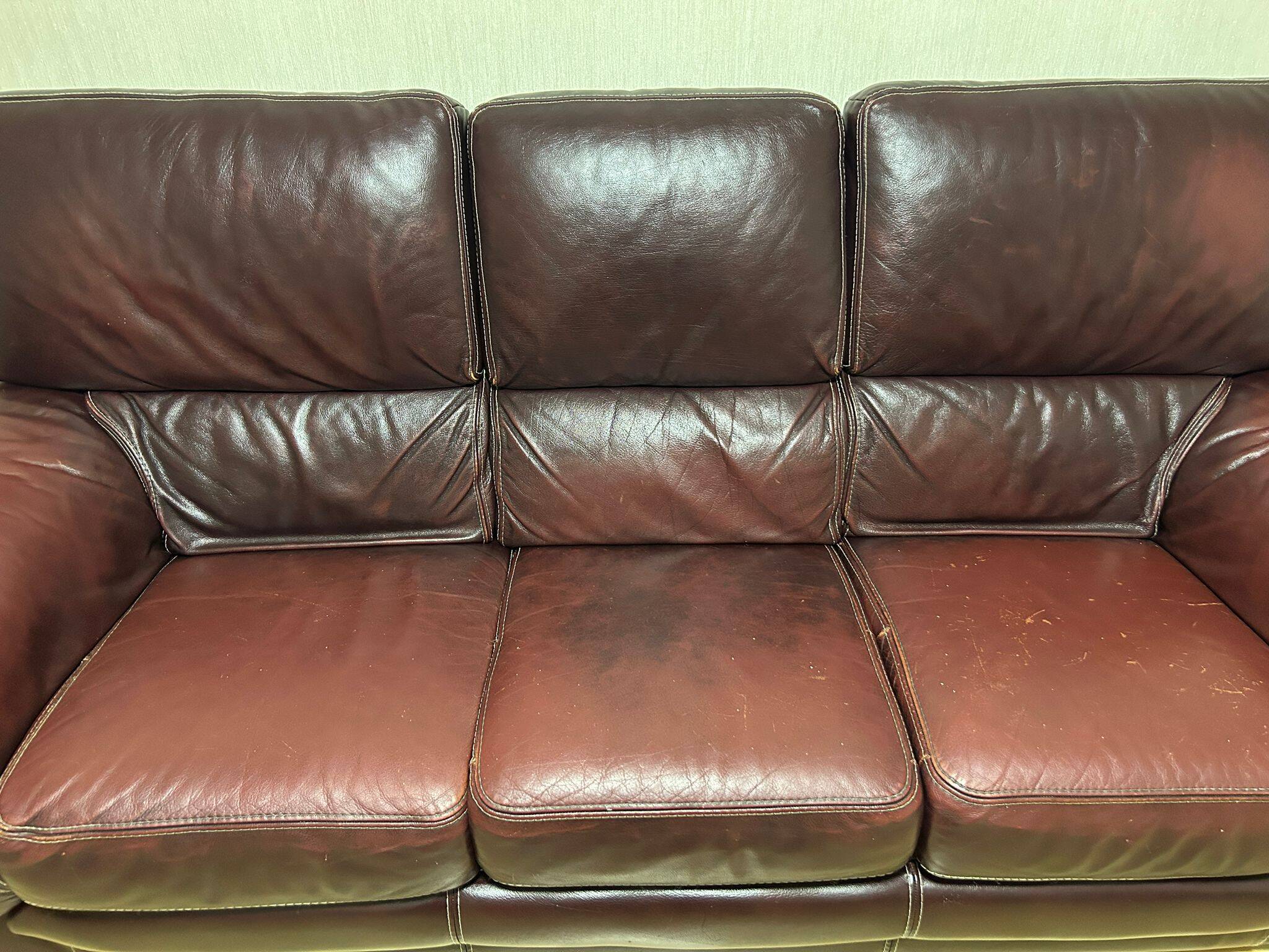 Genuine leather sofa