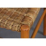 Set of 4 vintage wooden chairs produced by Krasna Jizba, 1960